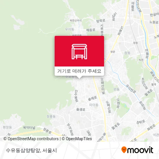 수유동삼양탕앞 지도