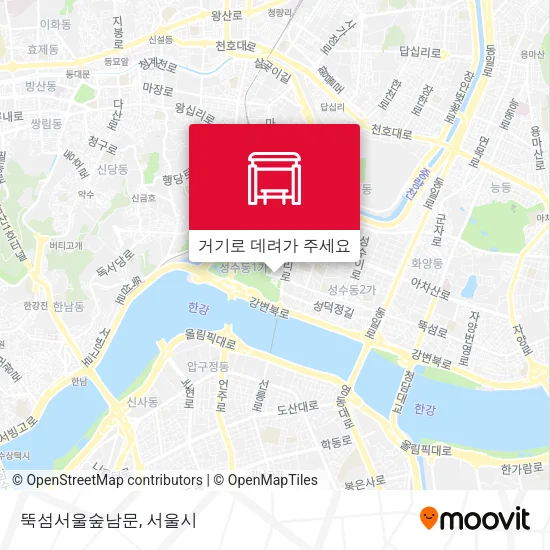 뚝섬서울숲남문 지도