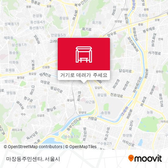 마장동주민센타 지도