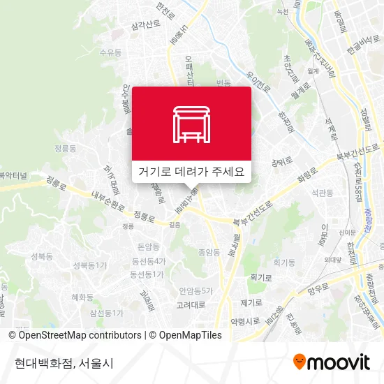 현대백화점 지도