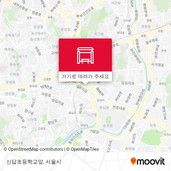 신답초등학교앞 지도