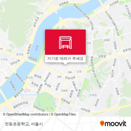 천동초등학교 지도