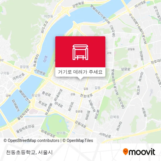 천동초등학교 지도