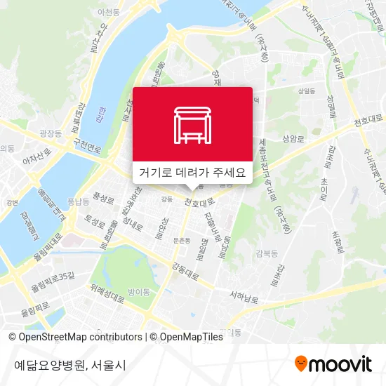 예닮요양병원 지도