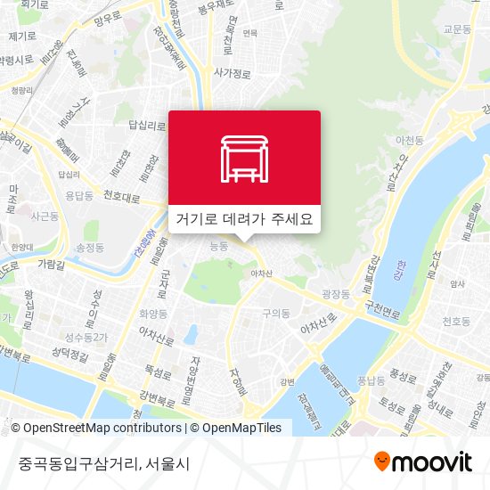 중곡동입구삼거리 지도