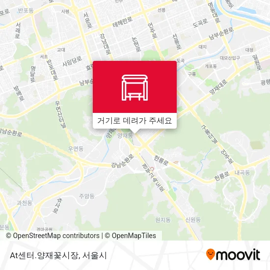 At센터.양재꽃시장 지도