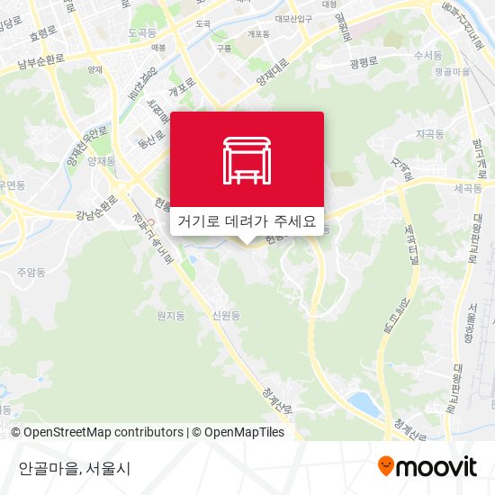 안골마을 지도