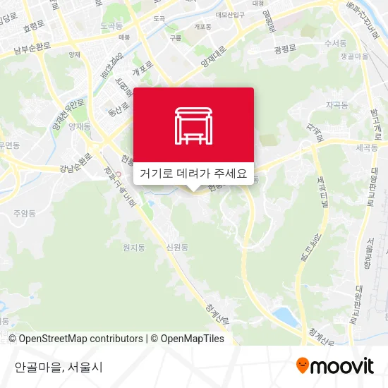 안골마을 지도