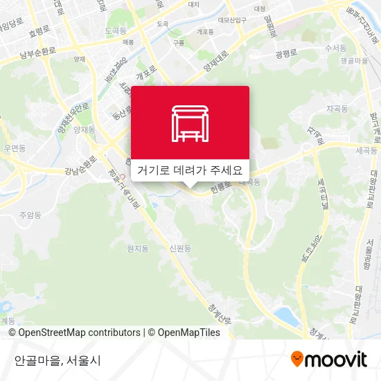 안골마을 지도