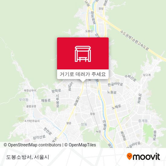 도봉소방서 지도