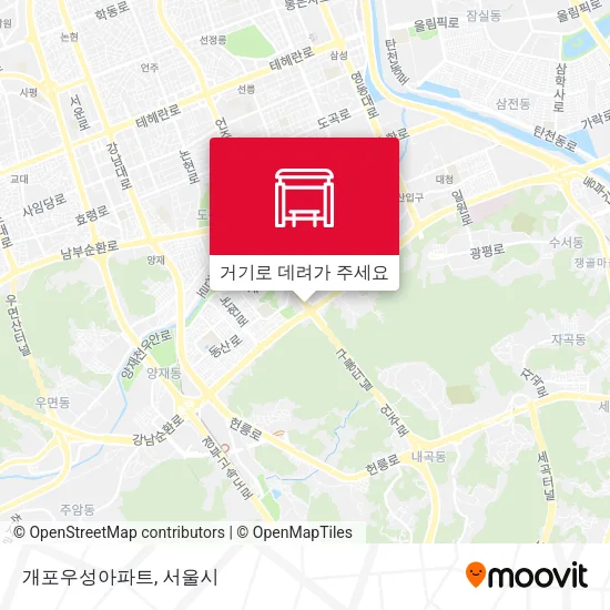 개포우성아파트 지도