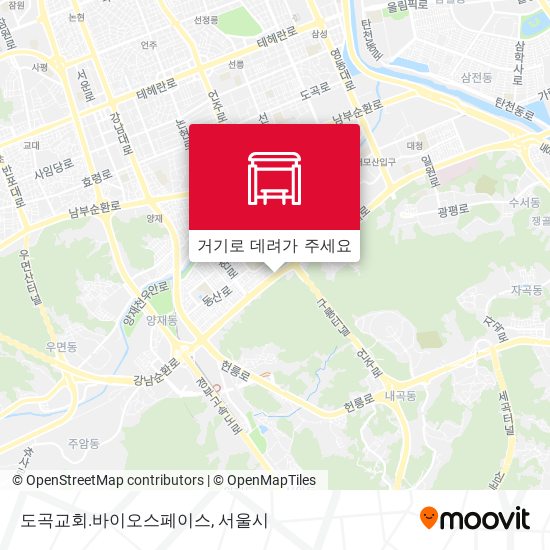도곡교회.바이오스페이스 지도