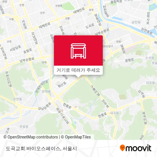 도곡교회.바이오스페이스 지도