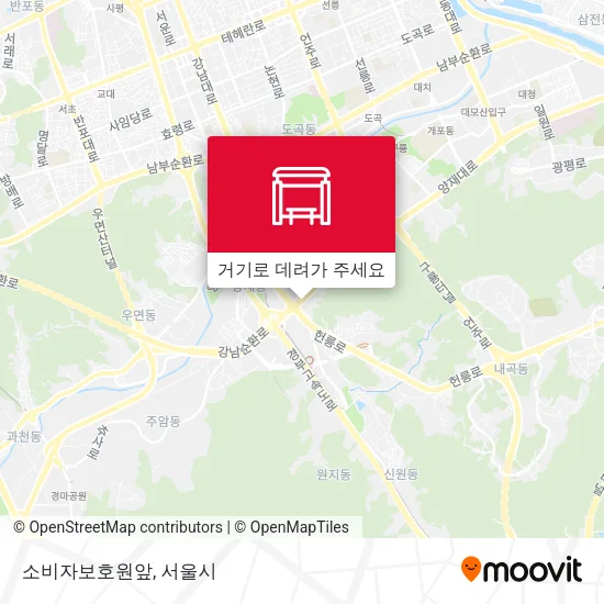 소비자보호원앞 지도