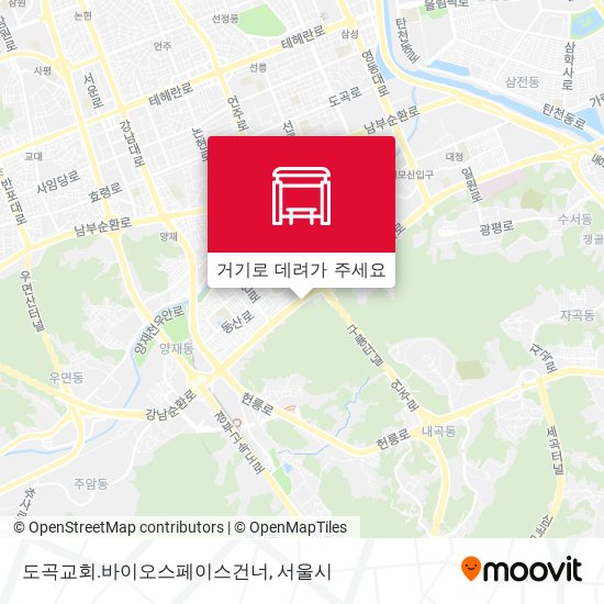 도곡교회.바이오스페이스건너 지도