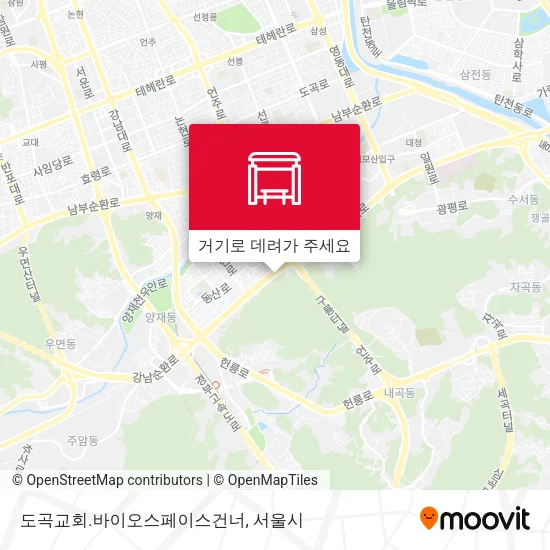도곡교회.바이오스페이스건너 지도