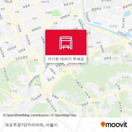 개포주공1단지아파트 지도