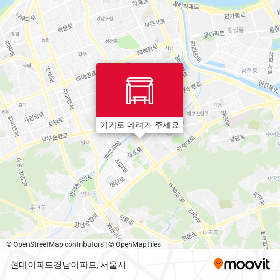 현대아파트경남아파트 지도
