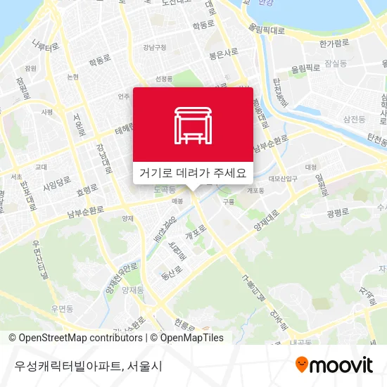 우성캐릭터빌아파트 지도