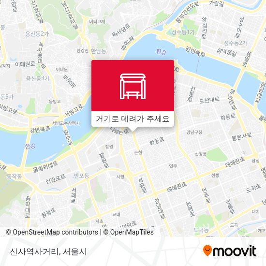 신사역사거리 지도