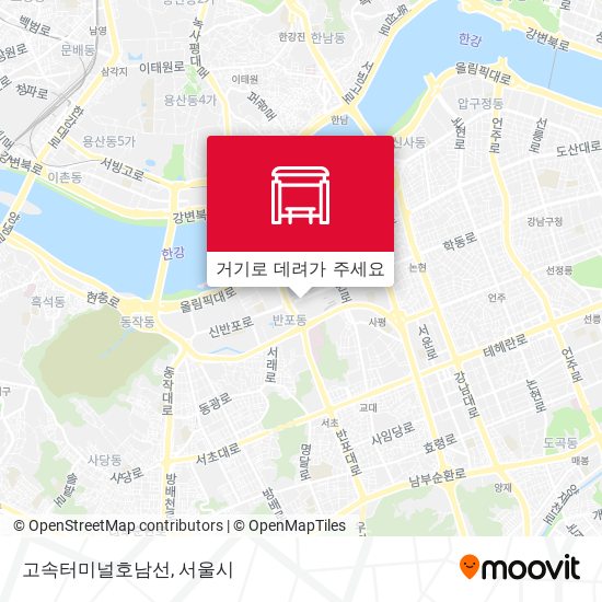 고속터미널호남선 지도