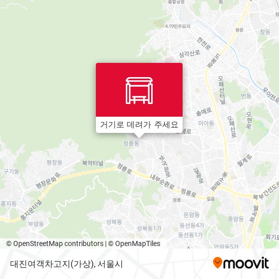 대진여객차고지(가상) 지도