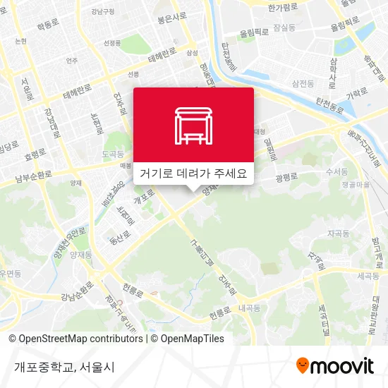 개포중학교 지도