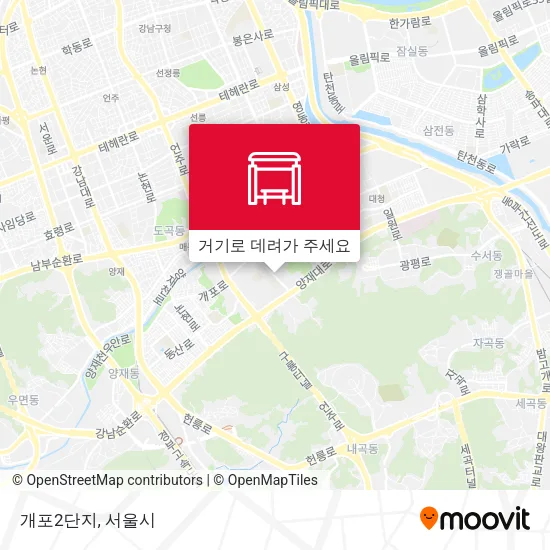 개포2단지 지도