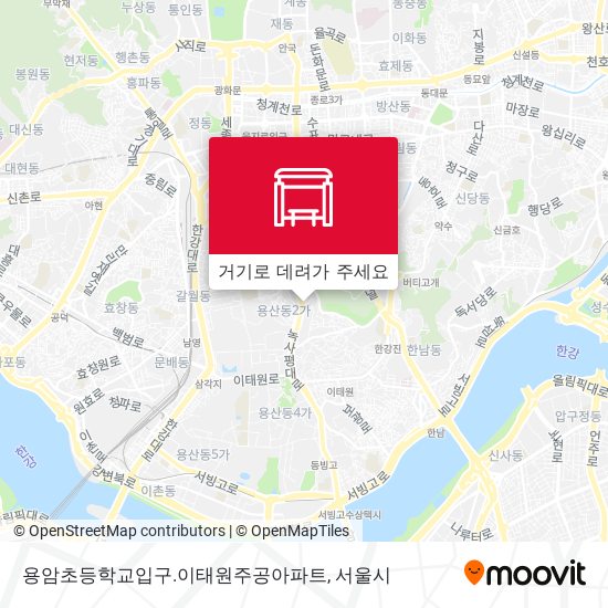 용암초등학교입구.이태원주공아파트 지도