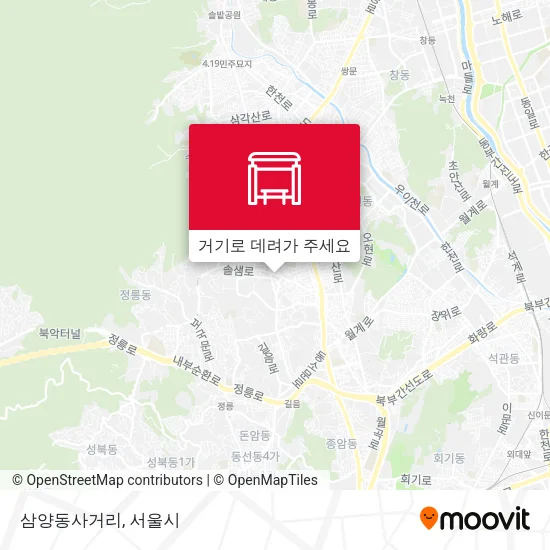 삼양동사거리 지도