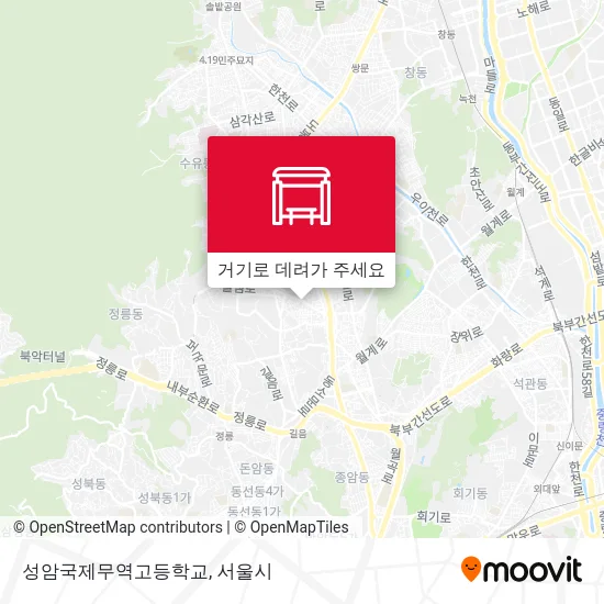 성암국제무역고등학교 지도