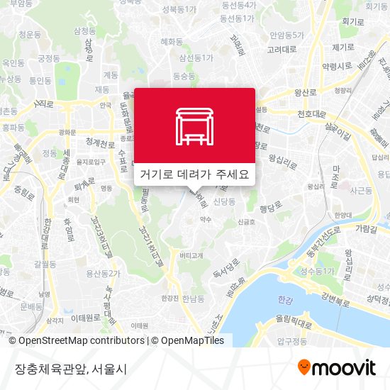 장충체육관앞 지도