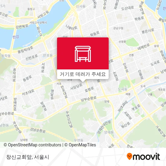 창신교회앞 지도