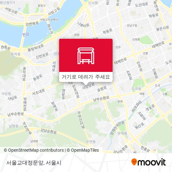 서울교대정문앞 지도