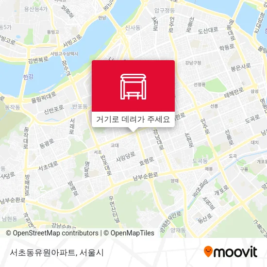 서초동유원아파트 지도