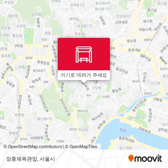 장충체육관앞 지도