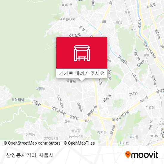 삼양동사거리 지도