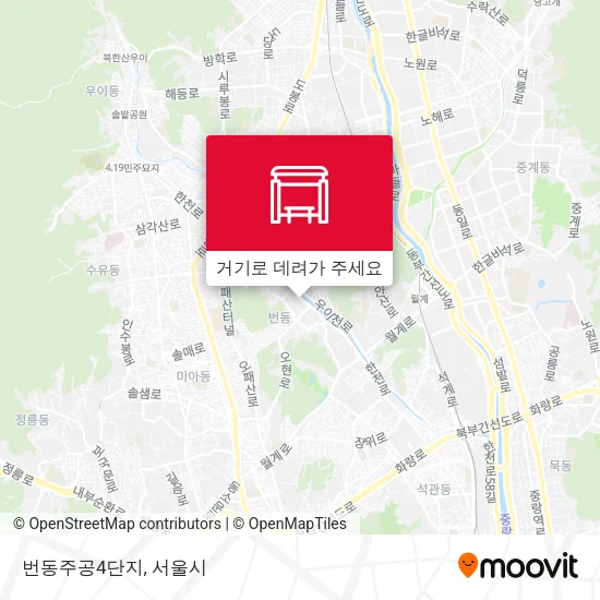 번동주공4단지 지도