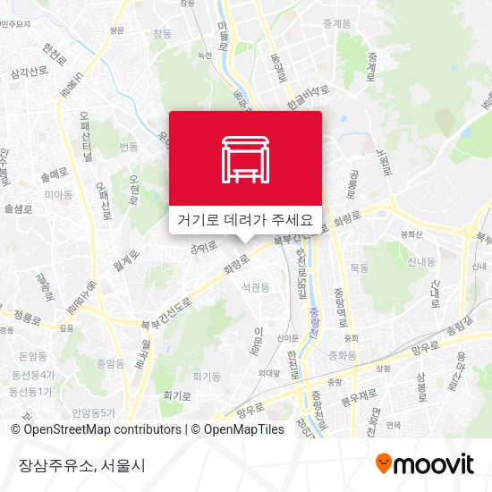 장삼주유소 지도