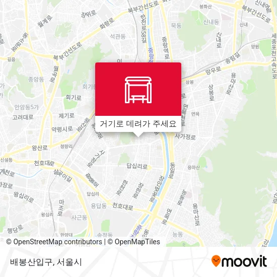 배봉산입구 지도