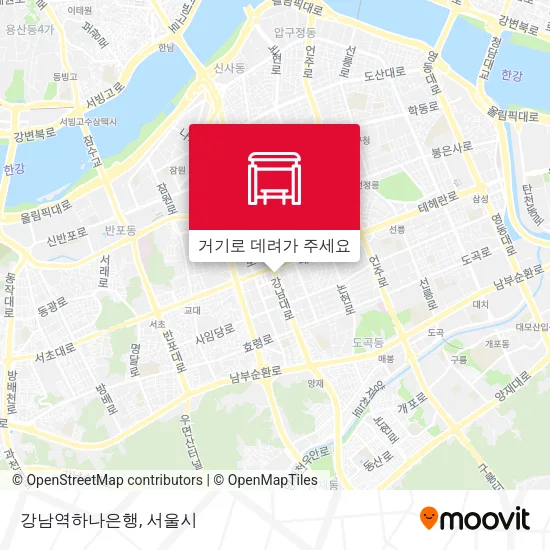 강남역하나은행 지도