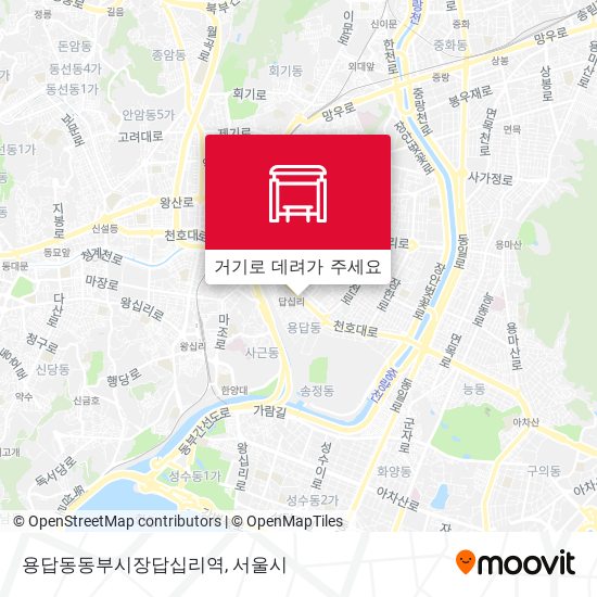 용답동동부시장답십리역 지도