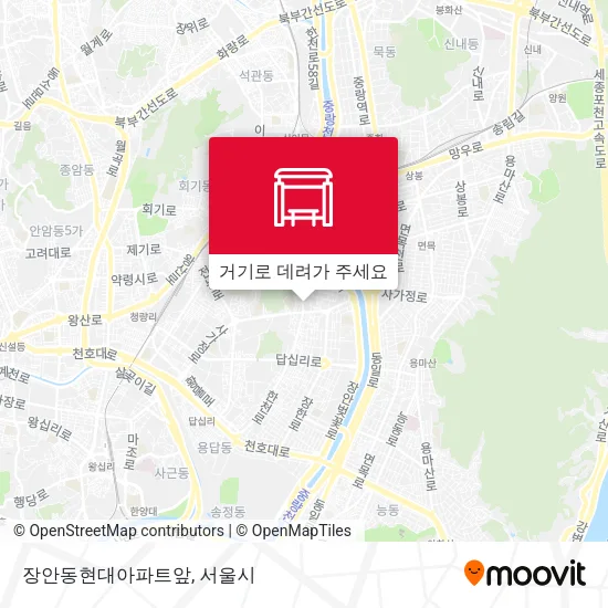 장안동현대아파트앞 지도
