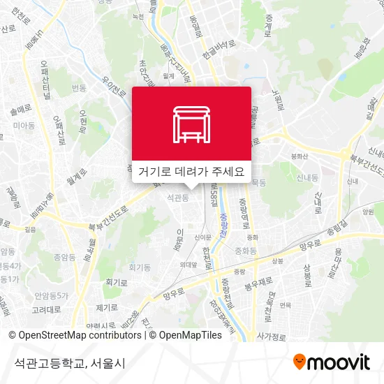 석관고등학교 지도
