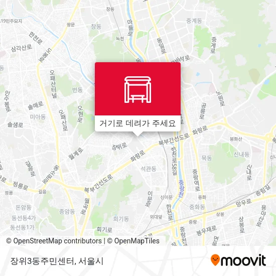 장위3동주민센터 지도
