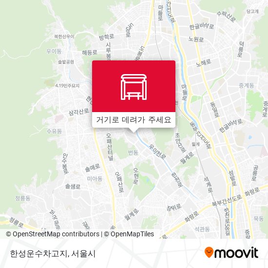 한성운수차고지 지도