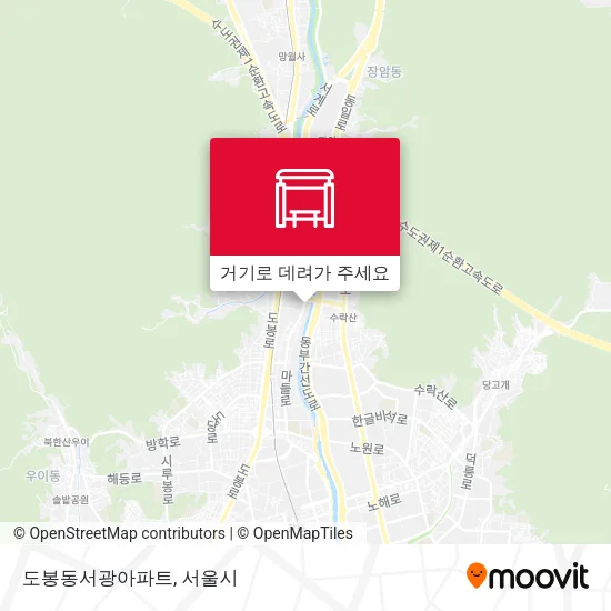 도봉동서광아파트 지도