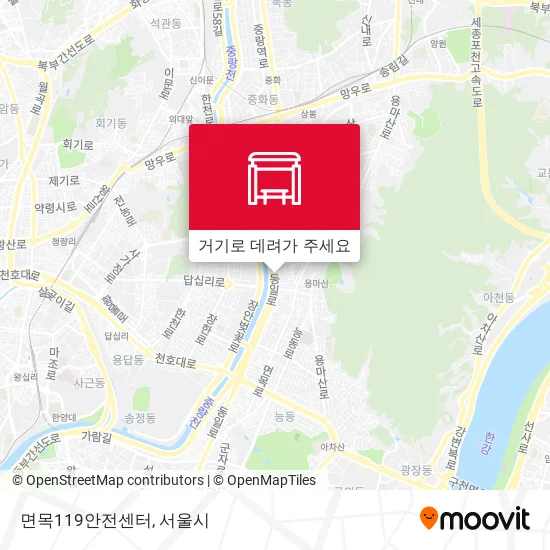 면목119안전센터 지도