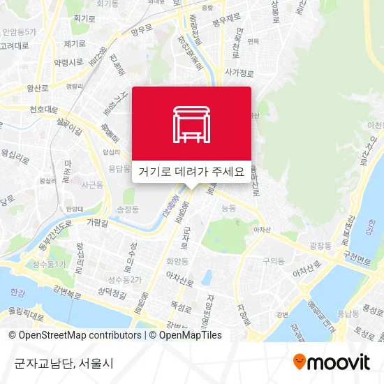 군자교남단 지도