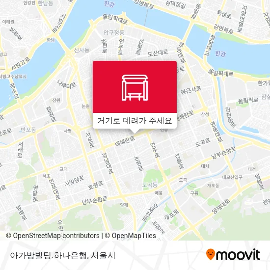 아가방빌딩.하나은행 지도